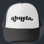 Retro Black and White Grandma Spain Abuela Keps<br><div class="desc">"abuela" i stil-typsnittet är färg redigerbart. Lägg till ditt eget namn om du vill och välj hatma stil. Kontakta mig för andra smeknamn.</div>