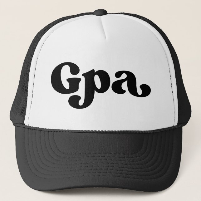 Retro Black and White Grandpa American Gpa Keps (Framsida)