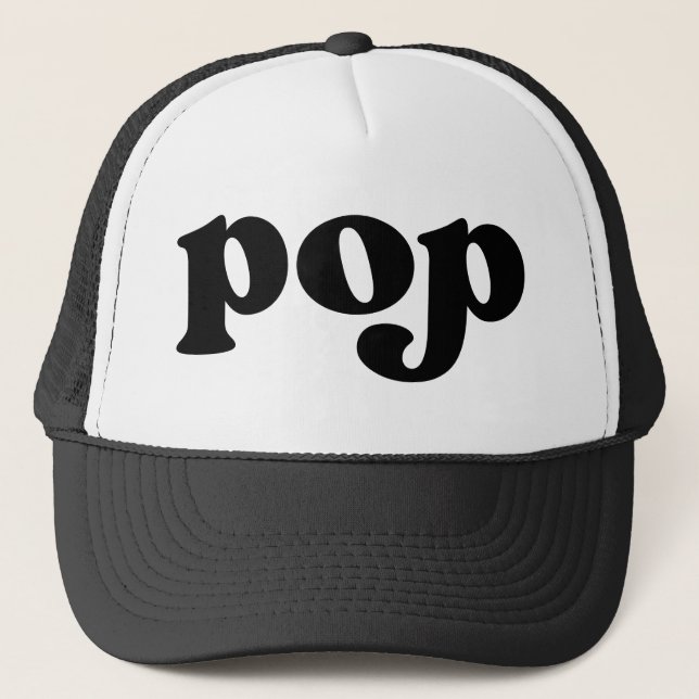 Retro Black and White Grandpa American pop Keps (Framsida)