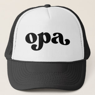Retro Black and White Grandpa German Opa Keps