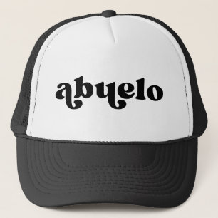 Retro Black and White Grandpa Spain Abuelo Keps