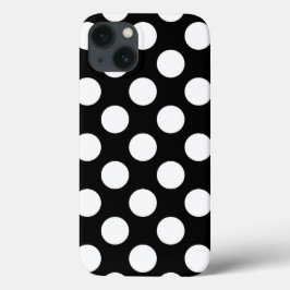 Retro Black and White Polka Dot