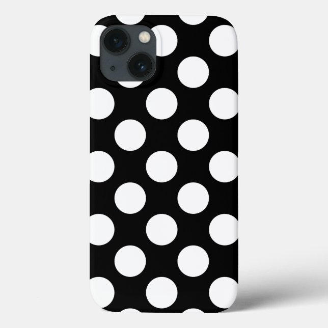 Retro Black and White Polka Dot (Baksida)