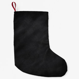 Retro Black Chalkboard 2-sidig utskrift Liten Julstrumpa