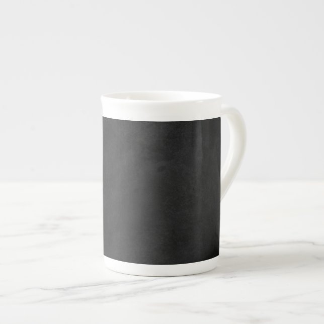 Retro Black Chalkboard Struktur Benporslin Mugg (Framsida höger)