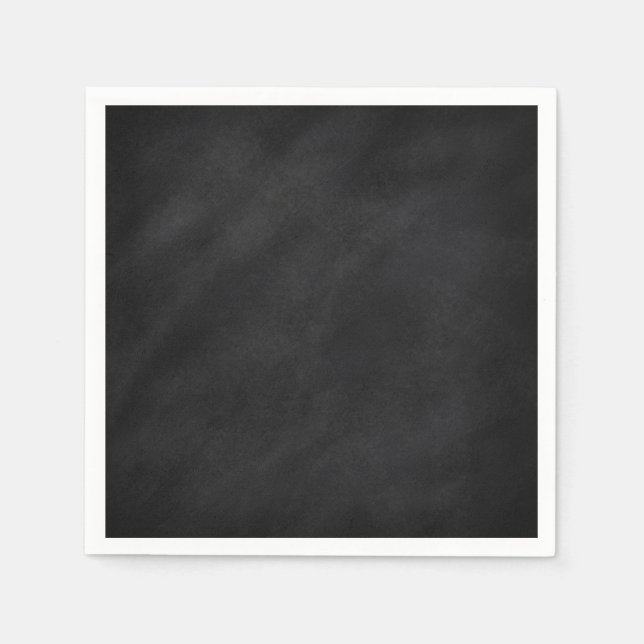 Retro Black Chalkboard Struktur Pappersservett (Framsidan)
