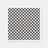 Retro Black Check Skateboard-födelsedag