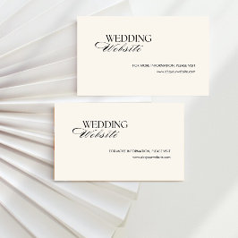 Retro Black checkad bröllop-webbplats Tilläggskort