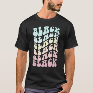 Retro BLACK Färg Team Krig Game Sexties Go Sommar T Shirt