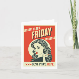Retro Black Fredag Kort