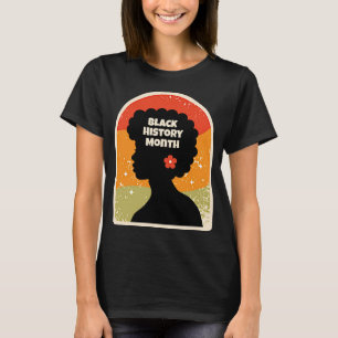 Retro Black History Month African Women T Shirt