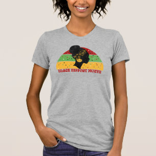 Retro Black History Month African Women T Shirt