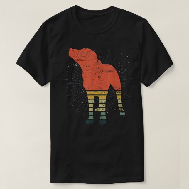 Retro Black Lab  T Shirt (Design framsida)