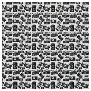 RETRO BLACK OCH WHITE PHOTOGRAPHY CAMERAS MOTIF TYG