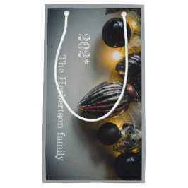 Retro Black Silver Juldekorationer