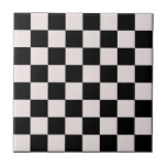 Retro Black White Checkerboard Mönster Kakelplatta<br><div class="desc">Coola ny mönster-design,  modern inredingsdesign-dekoration för hem,  vardagsrum,  förskolsrum,  barnrum. Färggardiner,  matta,  telefonfodral. Tryckt 70- och 60-talskonstruktionsidé. Svartvit checkers</div>