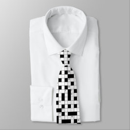 Retro Black White Crossword Puzzle Mönster Slips