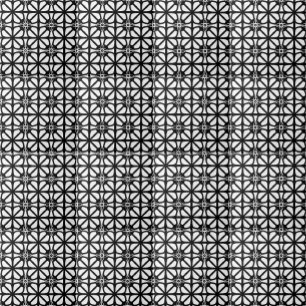 Retro Black White Geometric Linjer Mönster Kakelplatta