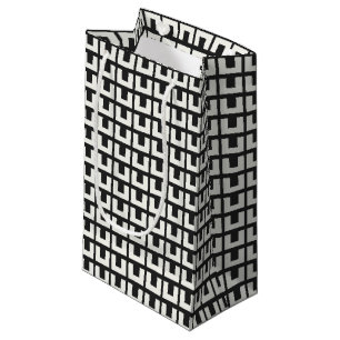Retro Black White Geometric Mid Century Modern