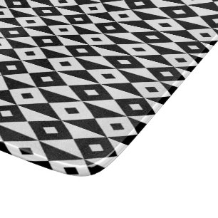 Retro Black White Lozenges Modern Mönster