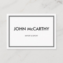 Retro Black White Professional Three Stripes Visitkort