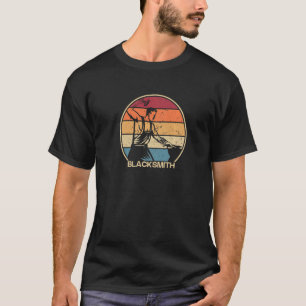 Retro Blacksmith Anvil Hobby Legend Forging T Shirt