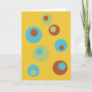 Retro Blank Folded Greeting Card Kort