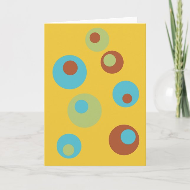 Retro Blank Folded Greeting Card Kort (Framsida)