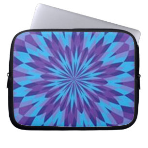 Retro blåttstänklaptop sleeve
