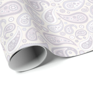 Retro blekt subtilt Paisley mönster Presentpapper