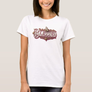 Retro BLESSAD Konstnärlig Uttryck T Shirt