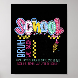 Retro Blixt Tillbaka Till Skolan Turné Lärare K Poster