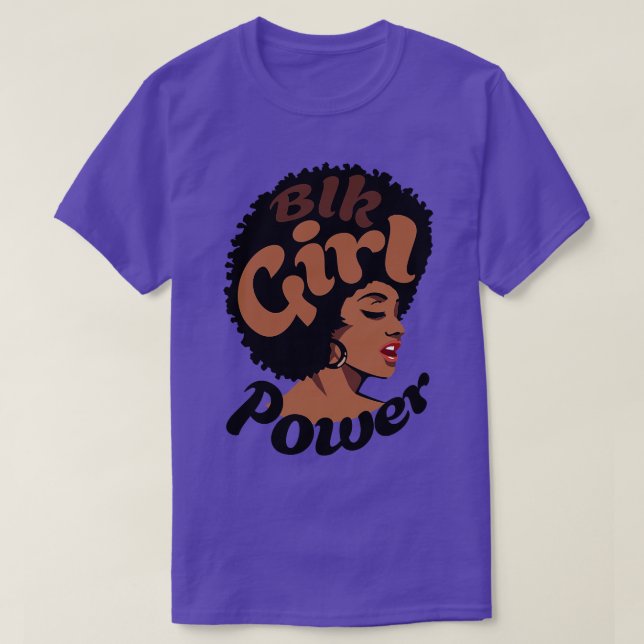 Retro BLK GRL PWR T Shirt (Design framsida)
