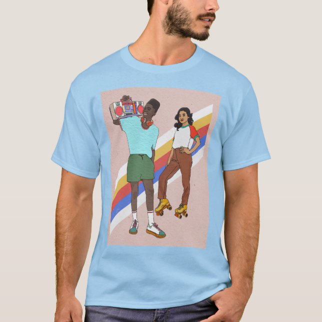 Retro Block Party T-Shirt (Framsida)