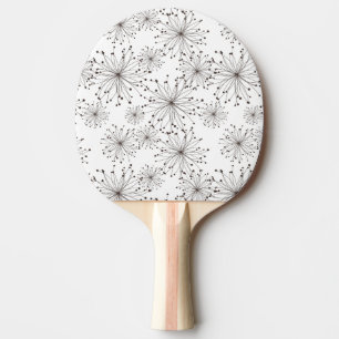 Retro blom- bakgrund pingisracket