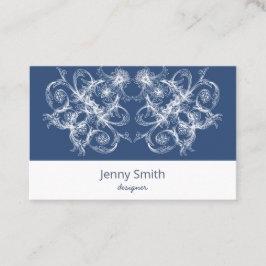 Retro blom- barock visitkort