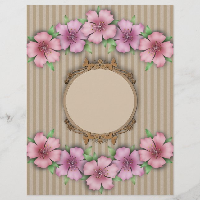 Retro, blom- reklamblad (Framsidan)