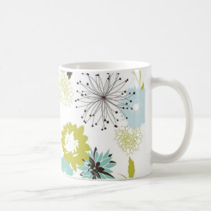 Retro blom- Seamless Kaffemugg