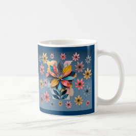 Retro-blomma Kaffemugg