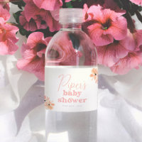 Retro Blommig Boho Flick Baby Shower
