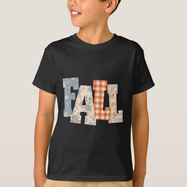 Retro blommig höst är säsongen mysig höst t shirt (Framsida)