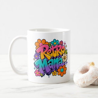 Retro blommig Mamma Kaffemugg