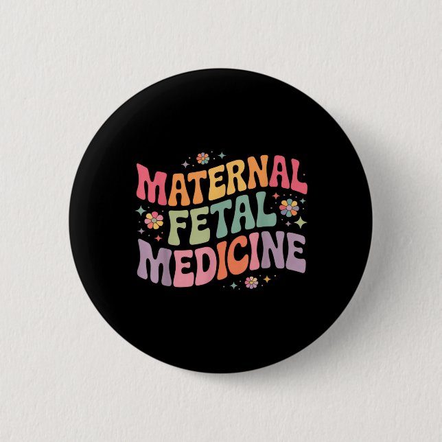 Retro Blommig Maternal Fetal Medicin M Knapp (Framsida)