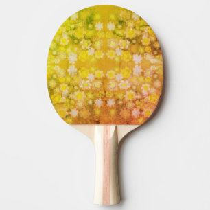 Retro Blommigt Abstrakt Salty Watercolor Mönster Pingisracket