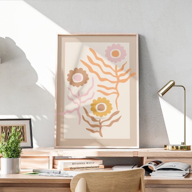 Retro blommigt art II Poster (Skapare uppladdad)