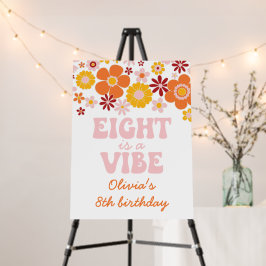 Retro Blommigt åtta är en Vibe-8-årsdag