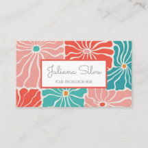 Retro Blommigt färgstark