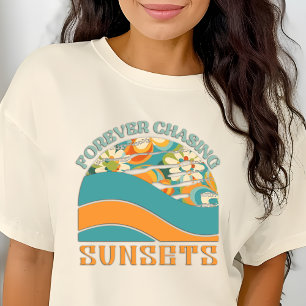 Retro-Blommigt för chasingsoset T Shirt