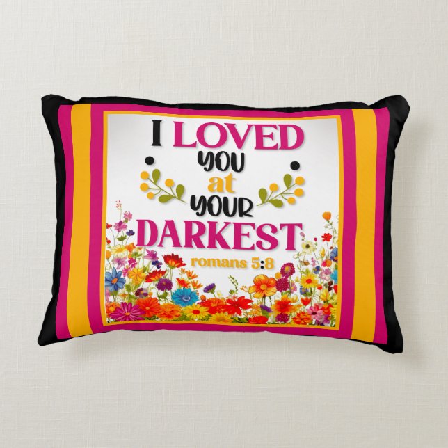 Retro Blommigt - inspiration Prydnadskudde (Baksidan)