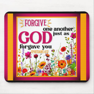 Retro Blommigt Inspirational Mousepad Musmatta